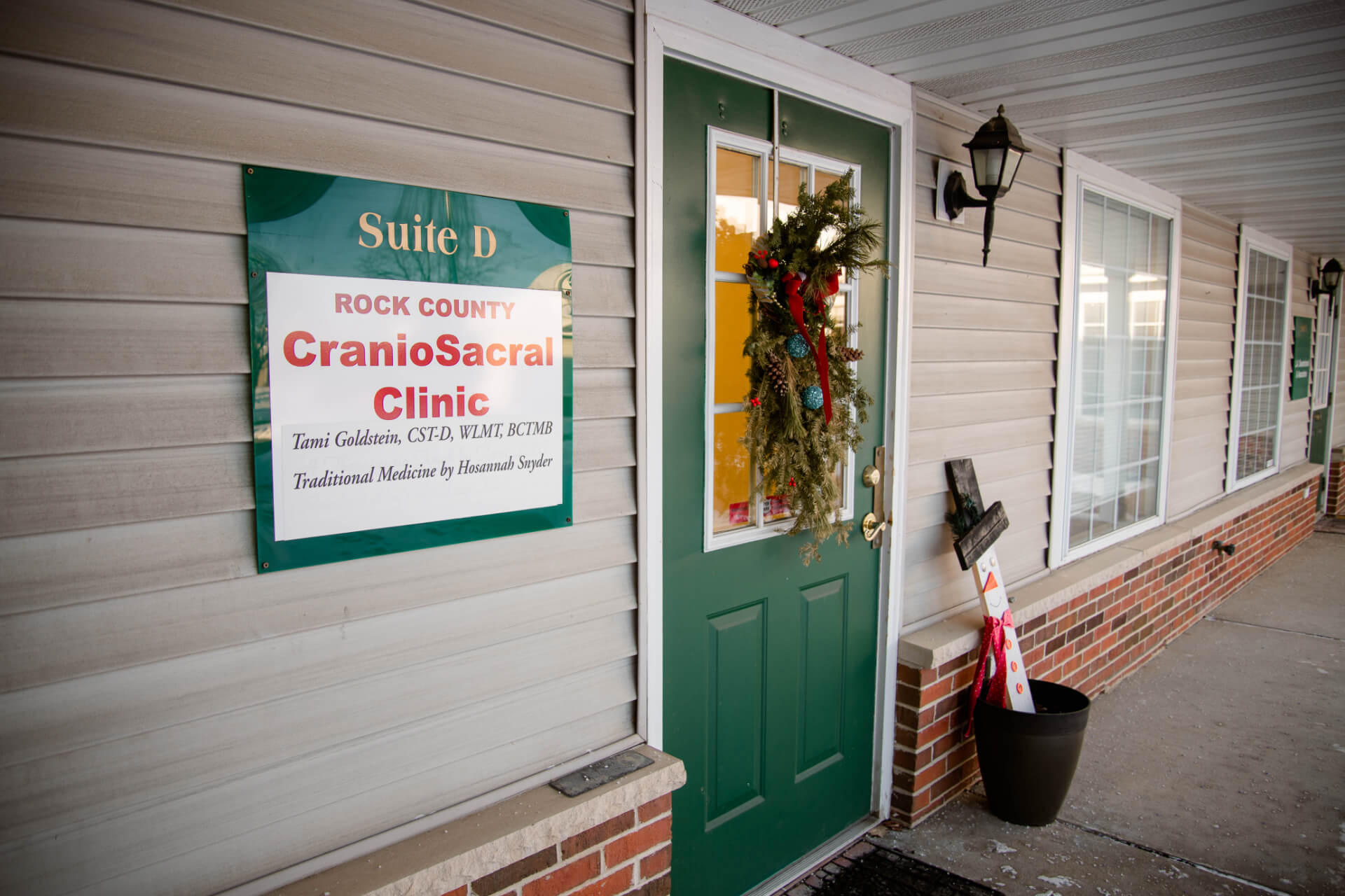 Entrance to the Rock County Craniosacral Clinic